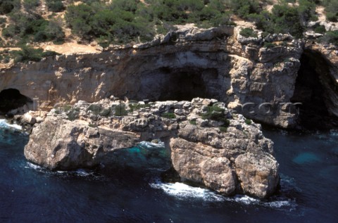 Rocks coastline of Mallorca