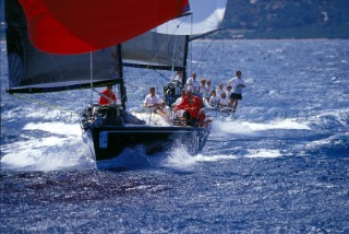 Yacht racing down wind - Farr 40 World Championship 2002, USA