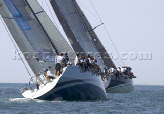 Maxi yachts at the Zegna Trophy in Portofino  2004
