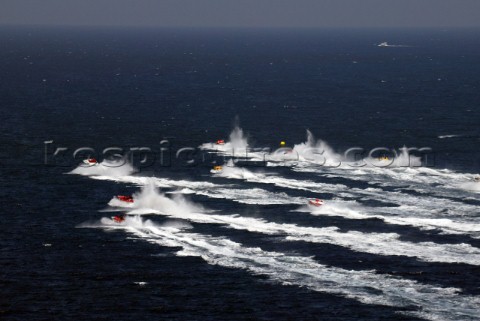 30504 Valletta Malta The 12 boat fleet powered off the start line on their way to a rounding of the 
