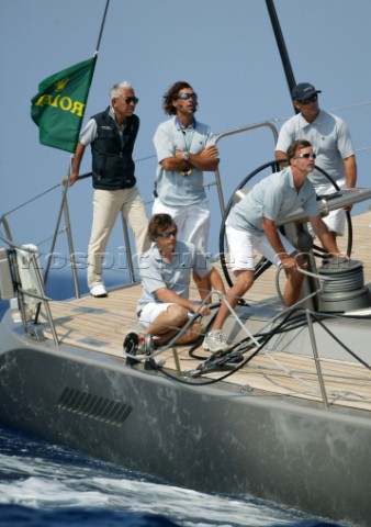 Porto Cervo 07 09 2004Maxi Yacht Rolex Cup 2004Wally 100 DARK SHADOW Owner Akao KazuoROLEX