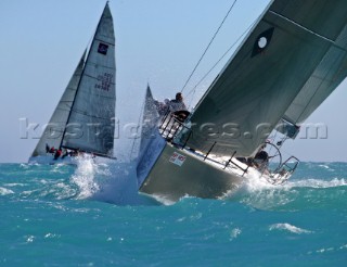 TP52 yachts racing at Key West Race Week 2005