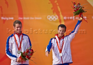 Qingdao (China) - 2008/08/18  Olympic Games 470 Men - GBR - Nick Rogers and Joe Glanfield (Silver Medal)