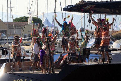 Les Voiles de SaintTropez 2011  celebrations aboard a Wally yacht