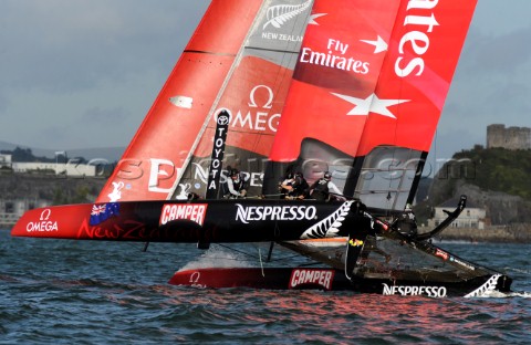 Sailing Americas Cup World Series from Plymouth in the United Kingdom