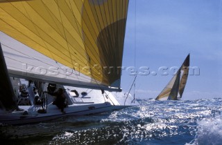 12 metre yacht New Zealand Training in Fremantle