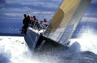 IMS racing yacht on Long Island Sound