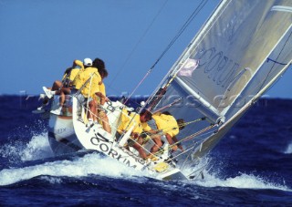 Corum and her crew at Key West 1995