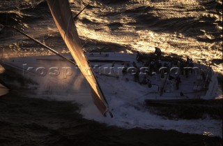 Grand Mistral 80 during trans Med record attempt.