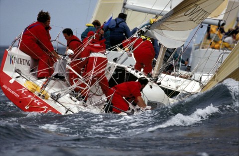 Tight racing in rough conditions