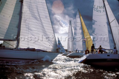 Swan 51 Formosa at the start of the Round the Island Race