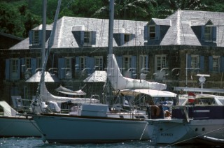 Antigua Island in the British West Indies. Nelsons Dock.