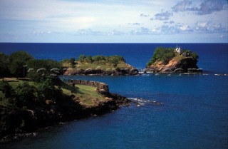 Rocky coast, St Lucia, Caribbean