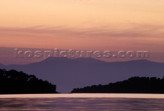 Sunset -Argolis Peninsula Peloponnese - Greece