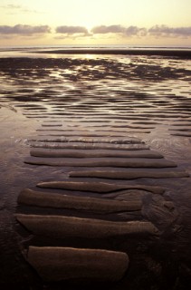 Beach at low tide, Baja, Mexico