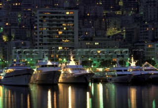 The superyacht harbour port of Monte Carlo, Monaco