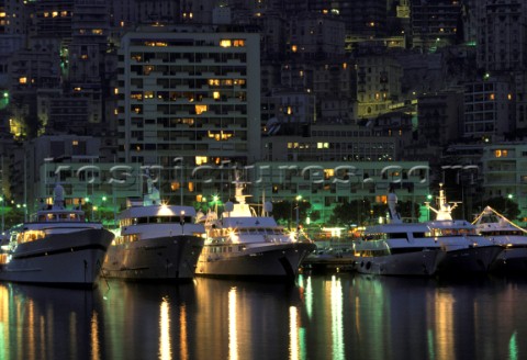 The superyacht harbour port of Monte Carlo Monaco