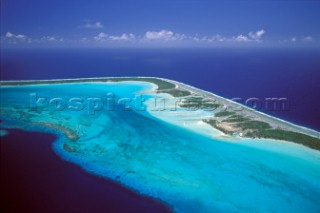 Aerial view of Tahiti, French Polynesia