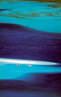 Anchorage by a reef in New Caledonia