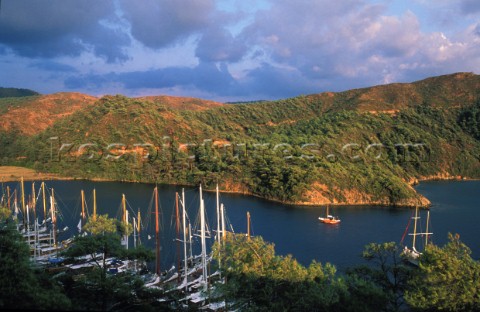 View over bay in Turkey