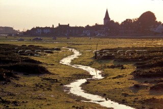 Winding stream, low tide at Bosham, Sussex