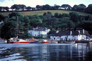 The Pandora Inn on the River Fal, Cornwall, England