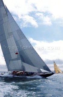 The classic J Class yacht Endeavour sailing