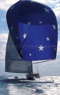 The classic J Class yacht Endeavour sailing