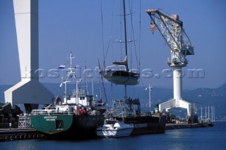 Boat being shipped