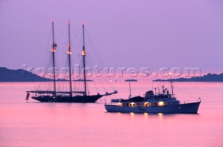 Superyachts in Harbor France