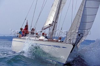 Swan 51 Formosa cruising in the Solent England