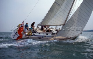 Swan 51 Formosa cruising in the Solent England