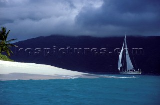 Cruising under a stromy sky - British Virgin Islands