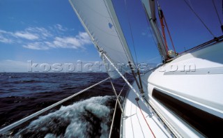 Onboard a cruising yacht in Brittany, France