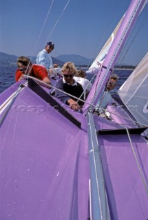 Pelle Peterson at the 6 metre Worlds in Cannes