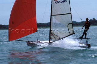 Single-handed Musto skiff