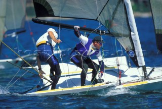 Crew on 49er Sydney Harbour Regatta 99