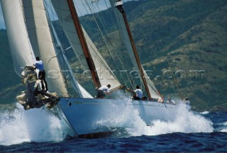 J Class racing in Antigua Race Week