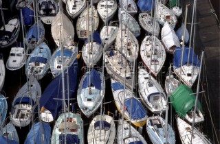 Boats layed up  for winter