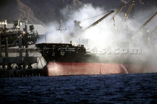 Fire onboard a container ship Lok Rajeshwari