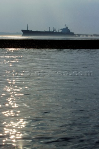 Oil Tanker alongside dock