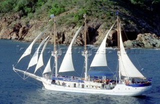 Cruise Ship  Caribbean St Thomas Yacht Sir Francis Drake