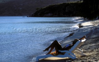 Bathing - Beach Scene