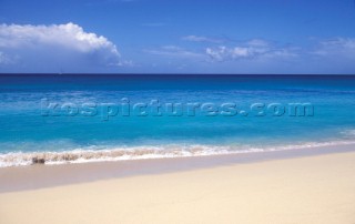 Secluded tropical sandy beach