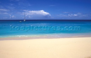 Secluded tropical sandy beach