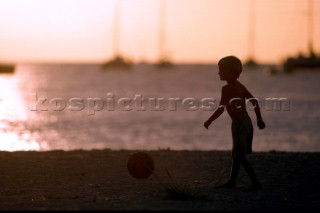 Child on the beach