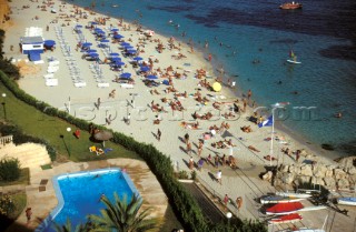 Aerail view of beach resort