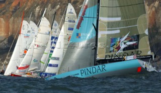 Le Havre 1 November 2003 Transat Jacques Vabre 2003 Start of the Monohulls: Pindar