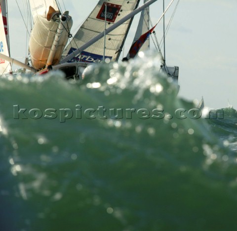 Le Havre 1 November 2003 Transat Jacques Vabre 2003 Start of the Monohulls ArcelorDunkuerque