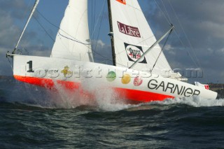 Le Havre 1 November 2003 Transat Jacques Vabre 2003 Start of the Monohulls: Garnier